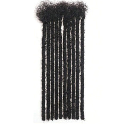 20/40/60 Stands0.6 cm Thickness Options 8-14 Inch 100% Real Colored Human Hair Dreadlock Extensions for Man/Women