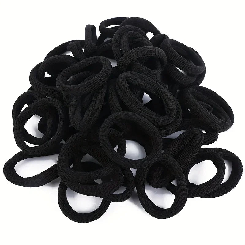 High Elastic Hair Bands For Girls Black Hairband Rubber Ties Ponytail Holder Scrunchies Kids Hair Accessories