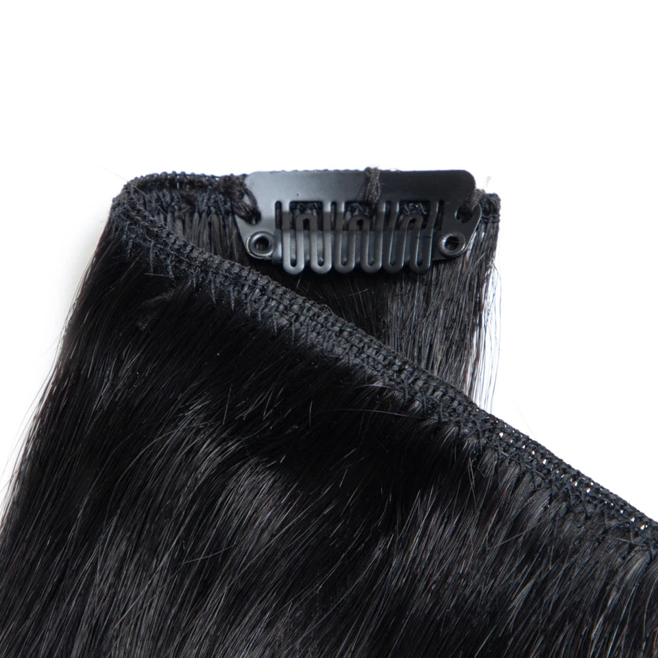 Highlight P4/27 P27/613 P6/613 P8/613 #613 Straight Clip In Hair Extensions Human Hair 7 Piece/Set In Human Hair Extensions