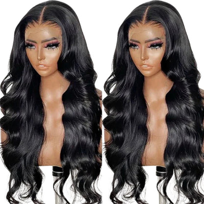 Black Hair Body Wavy 13x5x1 T Part Lace Front 100% Human Hair Wigs For Women Brazilian Remy Hair Body Wave Glueless