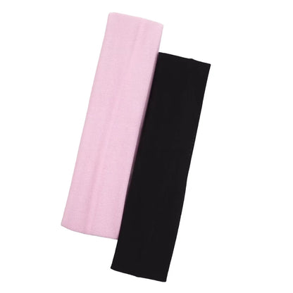 2PCS/Set Sports Yoga Hair Band Solid Running Absorb Sweat Headband For Women Men Fitness Gym Make Up Hair Accessories Headwrap