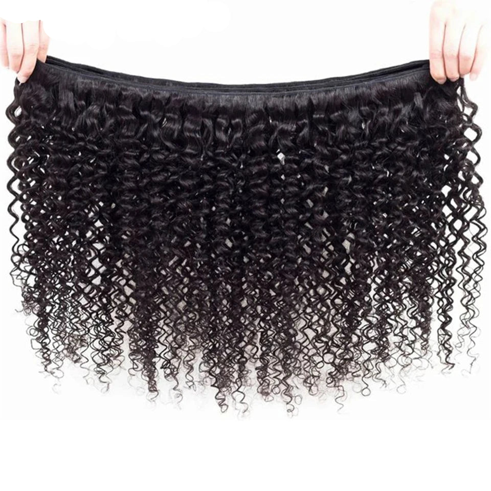 RitzWigs Peruvian Kinky Curly Hair Bundles – 100% Remy Human Hair, 1/3/4 Pcs, Natural Extensions