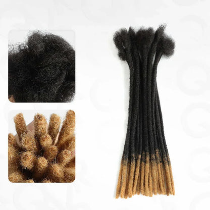 Handmade Dreadlocks Ombre T1B/30 Color Thickness 0.6cm Loc Extensions Human Hair Wholesale Crochet Braids Remy Hair Extensions