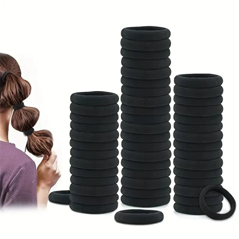 High Elastic Hair Bands For Girls Black Hairband Rubber Ties Ponytail Holder Scrunchies Kids Hair Accessories