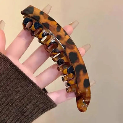 Tortoiseshell Banana Hair Clip Fish Shaped Hairpin For Women Hair Accessories Hairgrips Twist Clamp Ponytail Barrettes Headwear