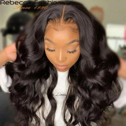 Brazilian Body Wave Transparent Human Hair Wig 13*5*1 Lace Wig Human Hair Wig Rebecca Lace Front Wig For Women