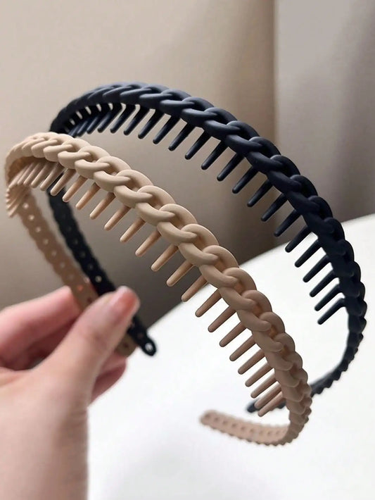 1/2 Pcs Fashion Multicolor Wave Toothed Frosted Hairbands For Women Girla Party Hair Accessories