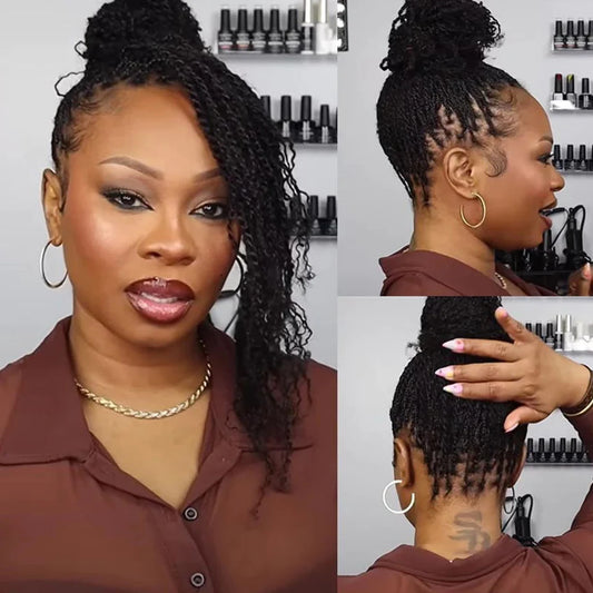 QVR Remy Afro kinky Curly Bulk Human Hair For Braiding Dreadlock Extension Loc Repair Mini Twist 50grams/pc Natural Braids Hair