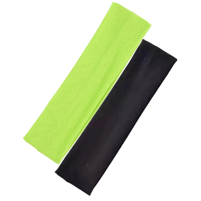 2PCS/Set Sports Yoga Hair Band Solid Running Absorb Sweat Headband For Women Men Fitness Gym Make Up Hair Accessories Headwrap