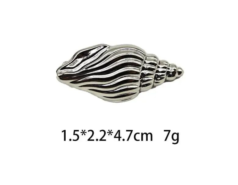 New Fashionable Europe and America Golden Starfish Shell Duckbill Hair Clip for Women Elastic Girl Hair Accessories Headwear