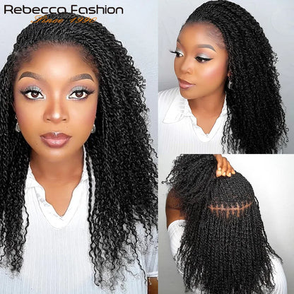 Highlight Afro Kinky Bulk Hair No Attachment Rebecca Afro Curly Bulk Human Hair Virgin Remy Dreadlock 50G/Pack Highlight Braids