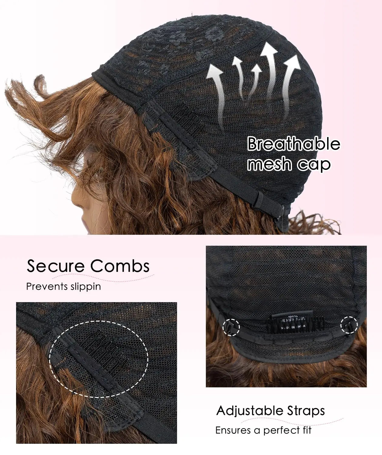 QVR Kinky Curly Human Hair Wig with Bangs Fluffy Afro Curly Bob Wig for Women Wear and Go Glueless Curly Wigs for Black Women
