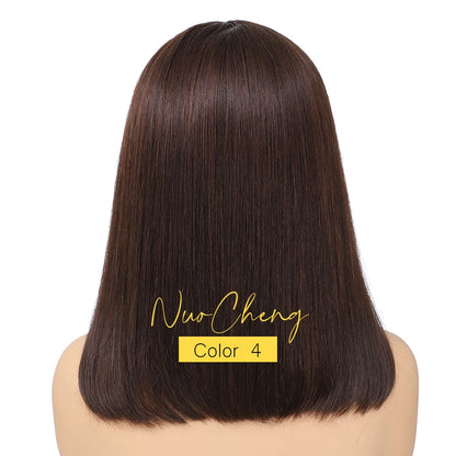 Bob Wig Human Hair 13X4 Lace Frontal Bob Wigs For Black Women Human Hair Glueless Straight Bob Lace Front Wig Natural Color Wigs