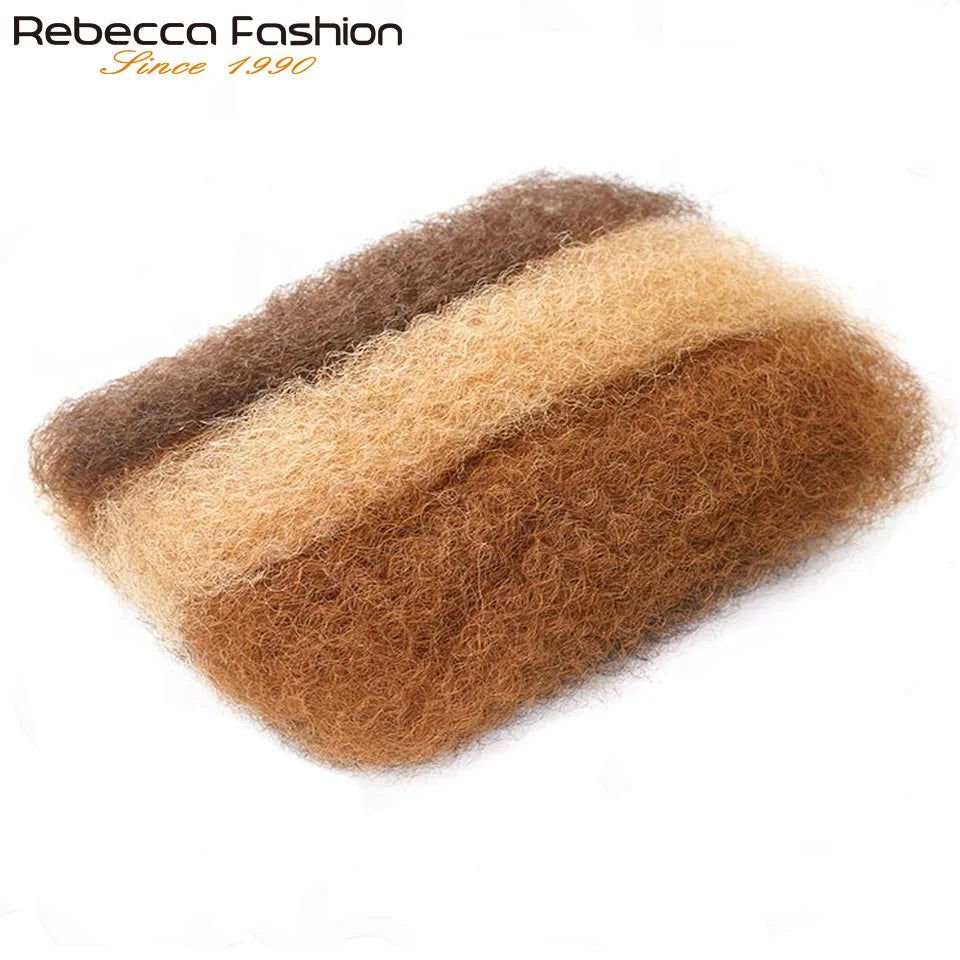Highlight Afro Kinky Bulk Hair No Attachment Rebecca Afro Curly Bulk Human Hair Virgin Remy Dreadlock 50G/Pack Highlight Braids
