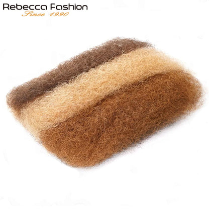 Highlight Afro Kinky Bulk Hair No Attachment Rebecca Afro Curly Bulk Human Hair Virgin Remy Dreadlock 50G/Pack Highlight Braids