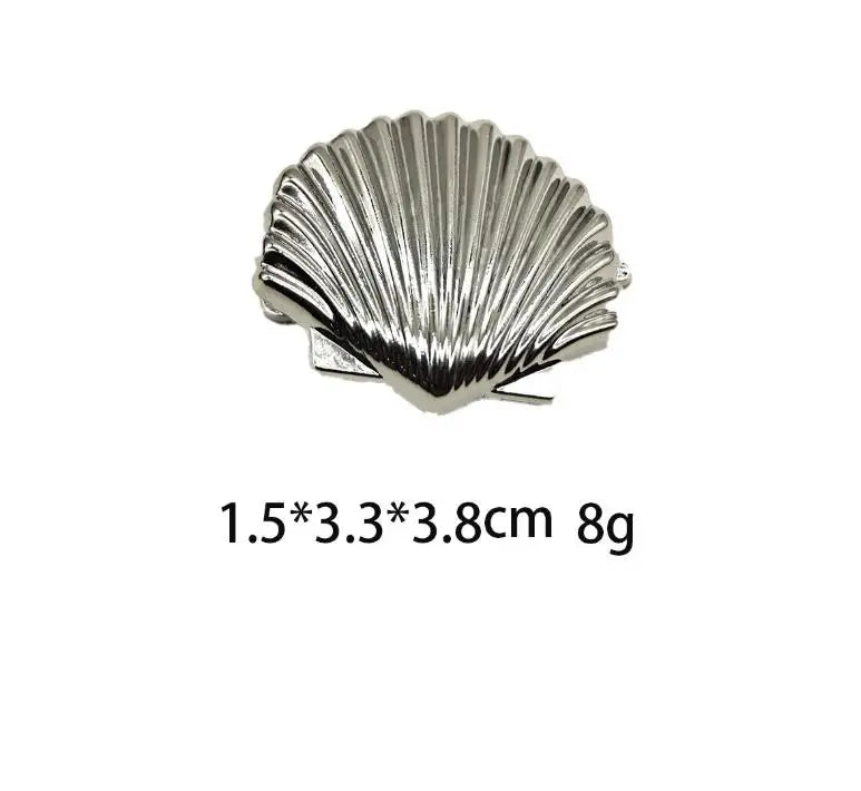 New Fashionable Europe and America Golden Starfish Shell Duckbill Hair Clip for Women Elastic Girl Hair Accessories Headwear