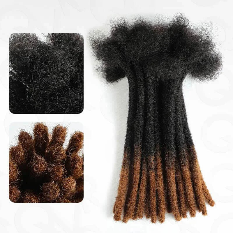 Handmade Dreadlocks Ombre T1B/30 Color Thickness 0.6cm Loc Extensions Human Hair Wholesale Crochet Braids Remy Hair Extensions