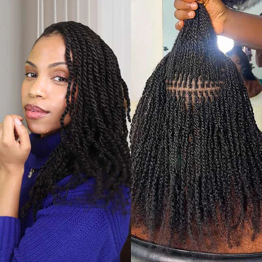 Remy Hair Afro kinky Curly Bulk Human Hair For Braiding DreadLock 50grams/pack QVR Hair Extentions Natural Locks Crochet Twist