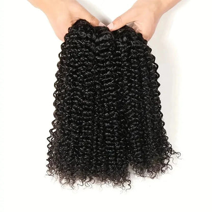RitzWigs Peruvian Kinky Curly Hair Bundles – 100% Remy Human Hair, 1/3/4 Pcs, Natural Extensions