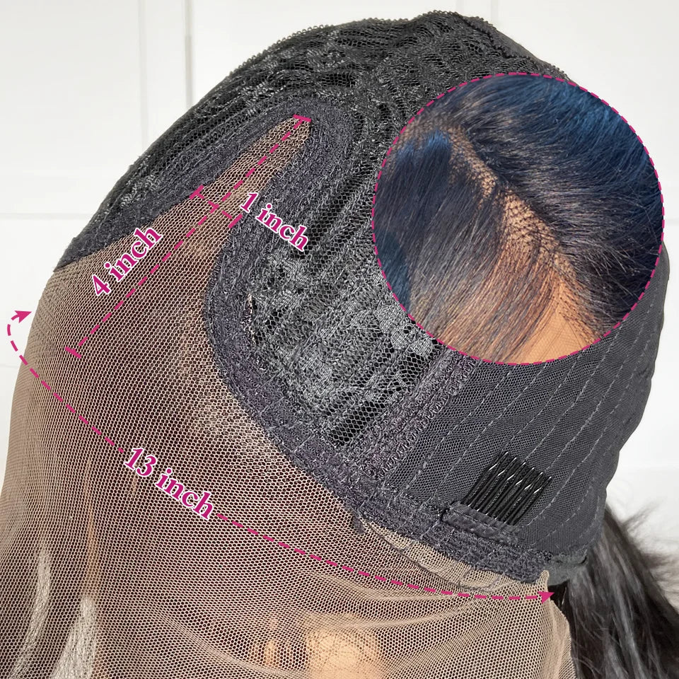 Short Straight Bob Lace Frontal Wig With Bangs 100% Human Hair Bob Wigs For Women Brazilian Remy Hair Easy Part Lace Bob Wig