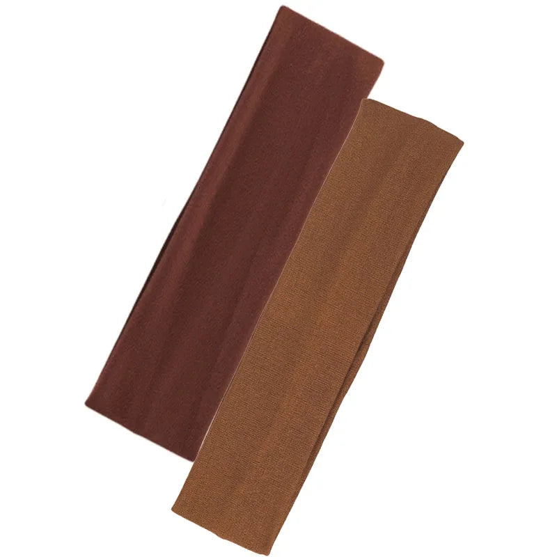 2PCS/Set Sports Yoga Hair Band Solid Running Absorb Sweat Headband For Women Men Fitness Gym Make Up Hair Accessories Headwrap