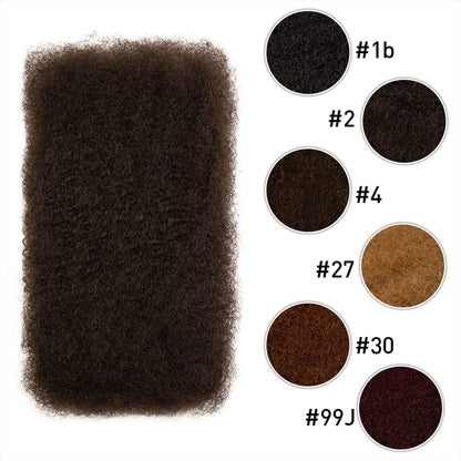 Brazilian Remy Hair Afro Kinky Bulk Human Hair for Dreadlocks Extensions Repair Locs Crochet Braid hair Afro Kinky Bulk