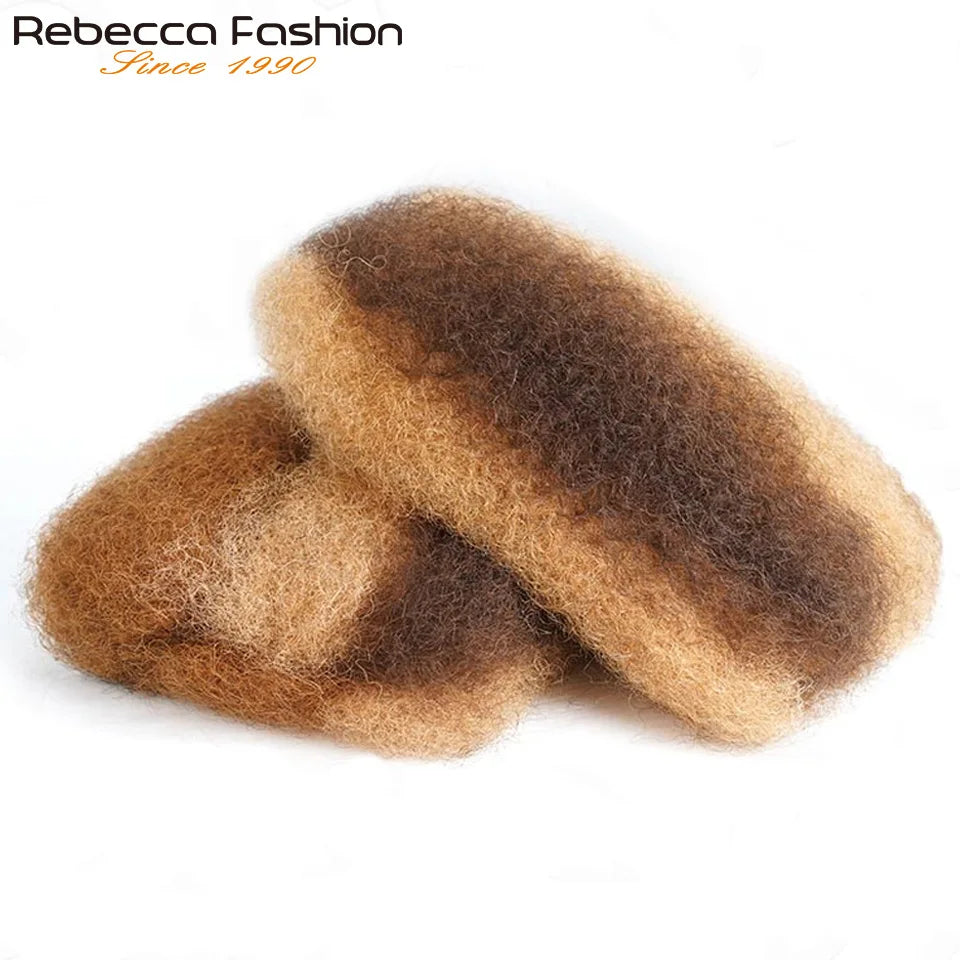 Highlight Afro Kinky Bulk Hair No Attachment Rebecca Afro Curly Bulk Human Hair Virgin Remy Dreadlock 50G/Pack Highlight Braids