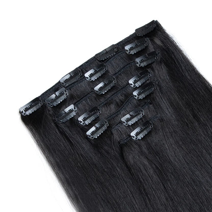 Highlight P4/27 P27/613 P6/613 P8/613 #613 Straight Clip In Hair Extensions Human Hair 7 Piece/Set In Human Hair Extensions
