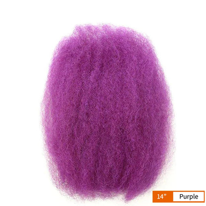 Brazilian Remy Hair Afro Kinky Bulk Human Hair for Dreadlocks Extensions Repair Locs Crochet Braid hair Afro Kinky Bulk