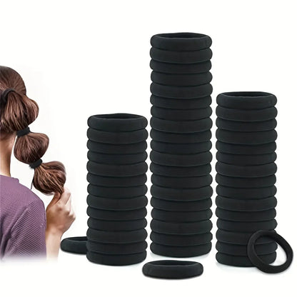 High Elastic Hair Bands For Girls Black Hairband Rubber Ties Ponytail Holder Scrunchies Kids Hair Accessories