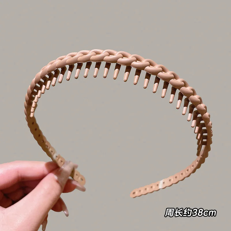 1/2 Pcs Fashion Multicolor Wave Toothed Frosted Hairbands For Women Girla Party Hair Accessories