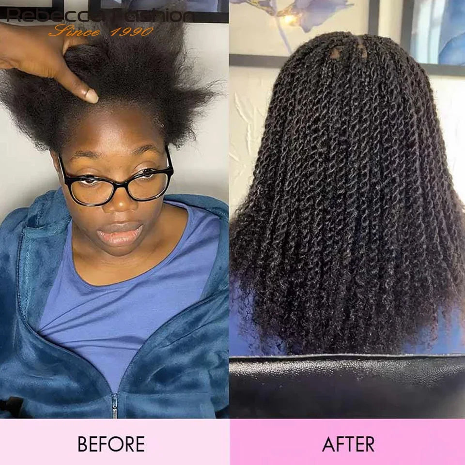 QVR Remy Afro kinky Curly Bulk Human Hair For Braiding Dreadlock Extension Loc Repair Mini Twist 50grams/pc Natural Braids Hair