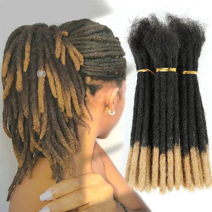 Handmade Dreadlocks Ombre T1B/30 Color Thickness 0.6cm Loc Extensions Human Hair Wholesale Crochet Braids Remy Hair Extensions