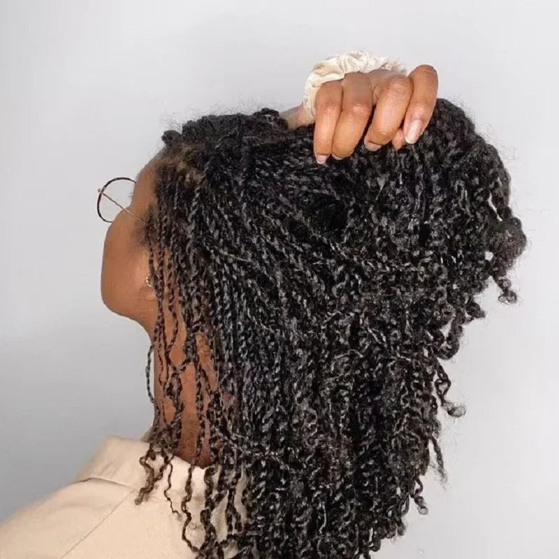 50grams/pc Afro Kinky Bulk Dreadlock Hair Extension Bulk Hair Afro Kinky Curly 100% Human Hair Bulk For Crochet Braiding Twists