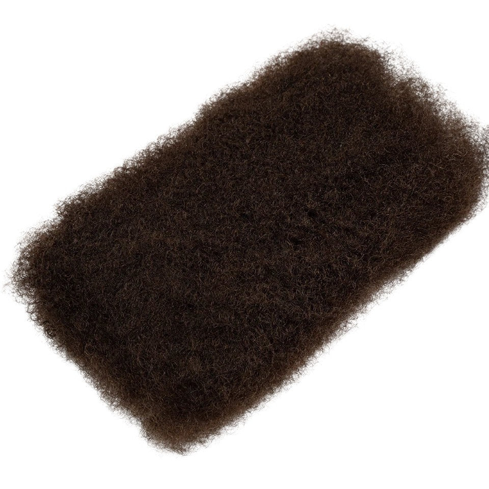 RitzWigs dark brown afro kinky bulk hair extensions for braiding with a natural curly texture