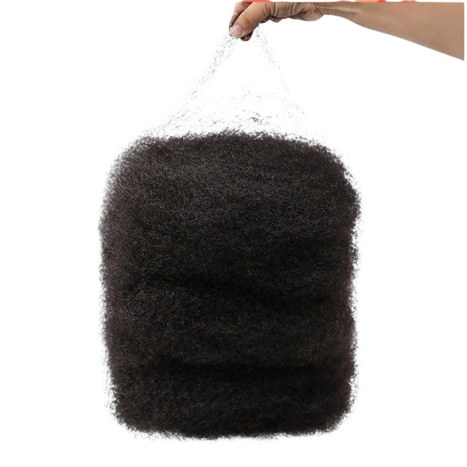 RitzWigs 100% human hair afro kinky bulk extensions with a natural curly texture for braiding and protective styles