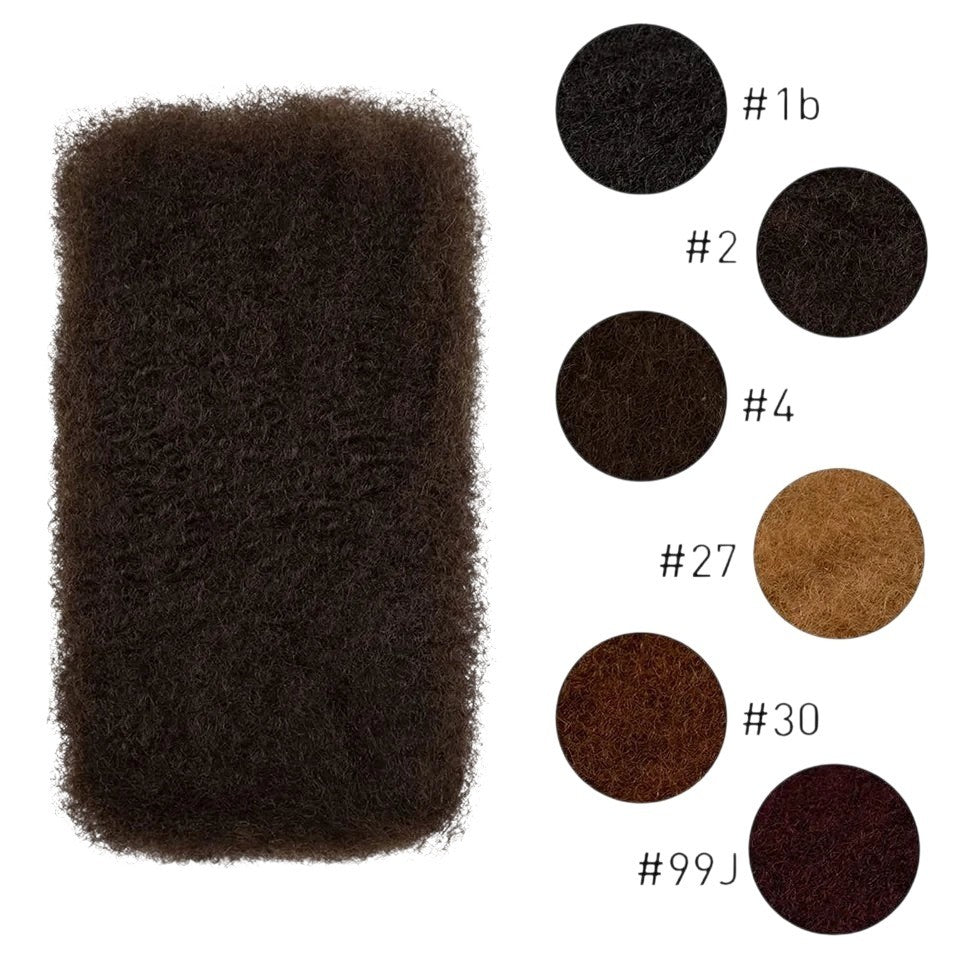 RitzWigs afro kinky bulk human hair extensions in various natural shades for braiding and protective hairstyles
