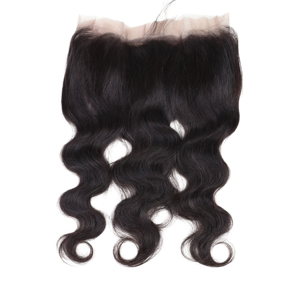 RitzWigs 180% density Brazilian human hair body wave 360 lace frontal closure with transparent Swiss lace