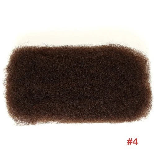 RitzWigs brown afro kinky curly bulk human hair bundle for braiding with a natural textured finish