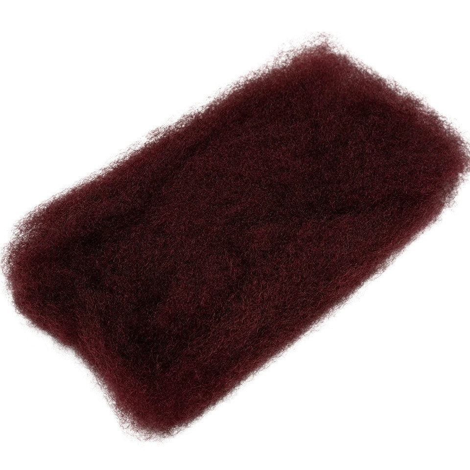 RitzWigs 99J burgundy afro kinky bulk human hair for dreadlock extensions and braiding