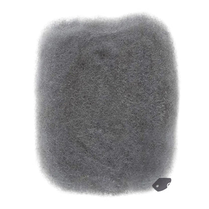 RitzWigs grey afro kinky bulk human hair extensions for braiding, locs, and micro twists in a soft textured bundle