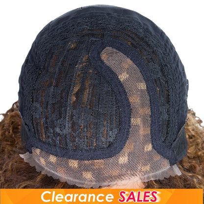 RitzWigs human hair wig cap interior showing Swiss lace construction and adjustable straps for a secure fit