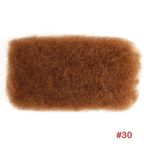 RitzWigs light brown afro kinky curly human hair bulk bundle for braiding