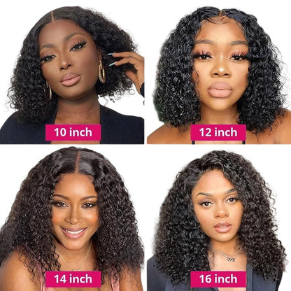 RitzWigs water wave bob human hair wigs in various lengths from 10 to 16 inches on diverse models